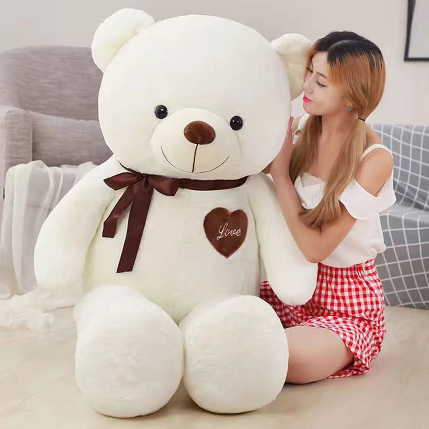 Plush Giant Bear Toy - Soft Soother for Baby, Kids, and Adults, Perfect for Claw Machines