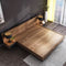 Modern Japanese Tatatmi Wood Storage Bed 1.8m Plywood Panel for Master Bedroom Apartment Home Stay